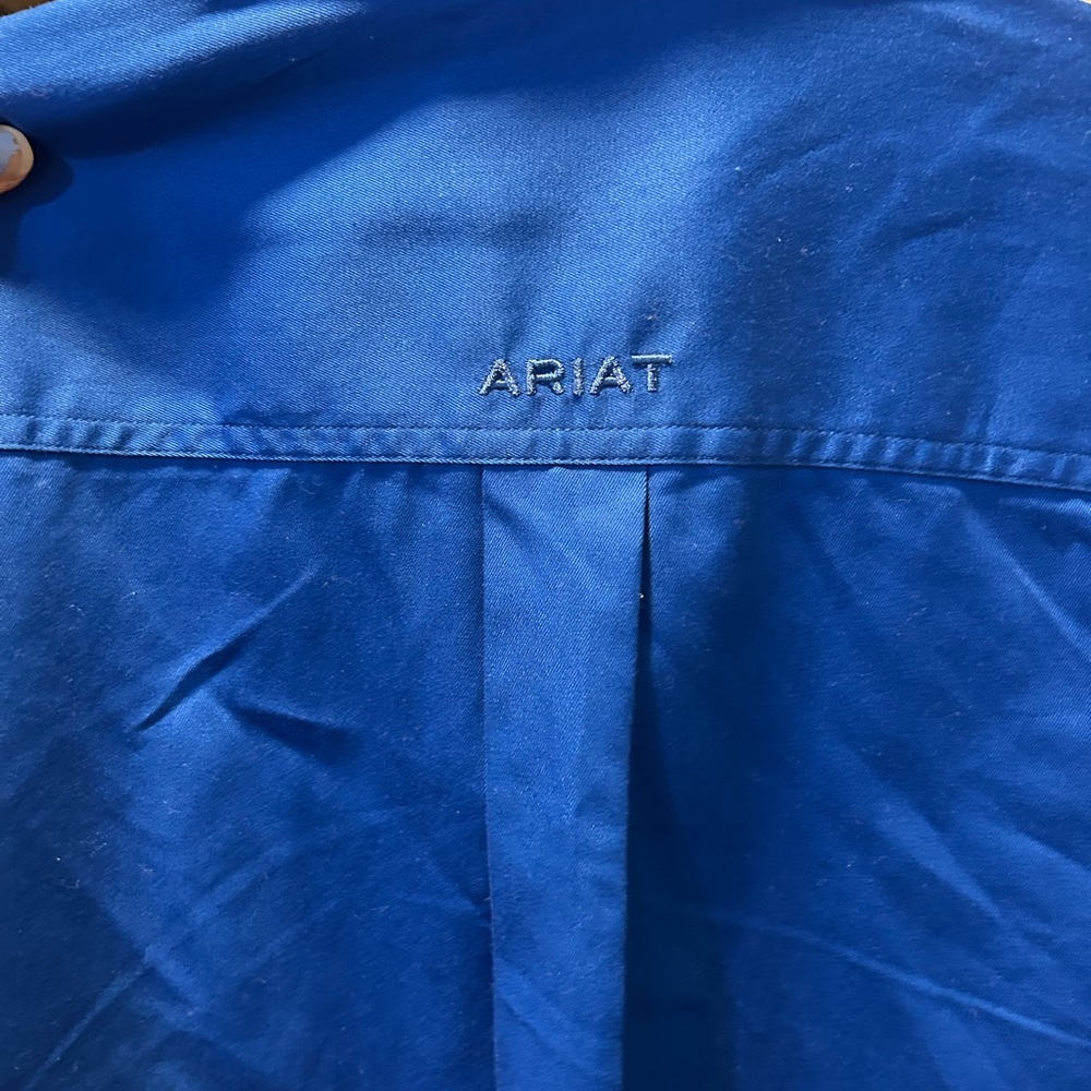 Ariat Men's Royal Blue Casual Button-Down Shirt - Picture 8 of 8